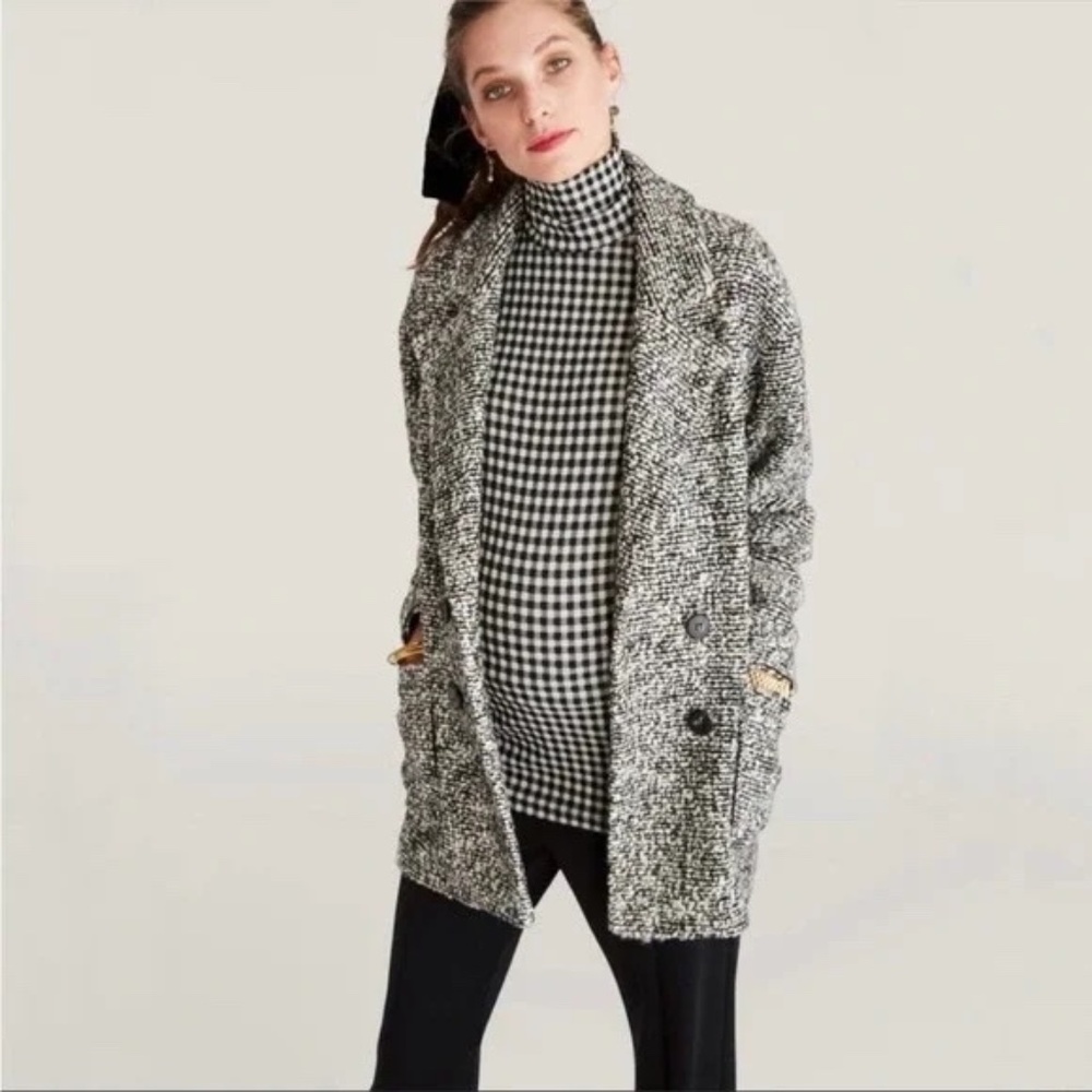 Hatch Jacket The Bristol Black/ White Boule Maternity Size "0" Small